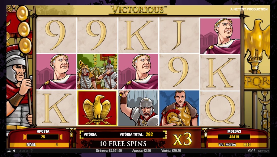 Victorious free spins round
