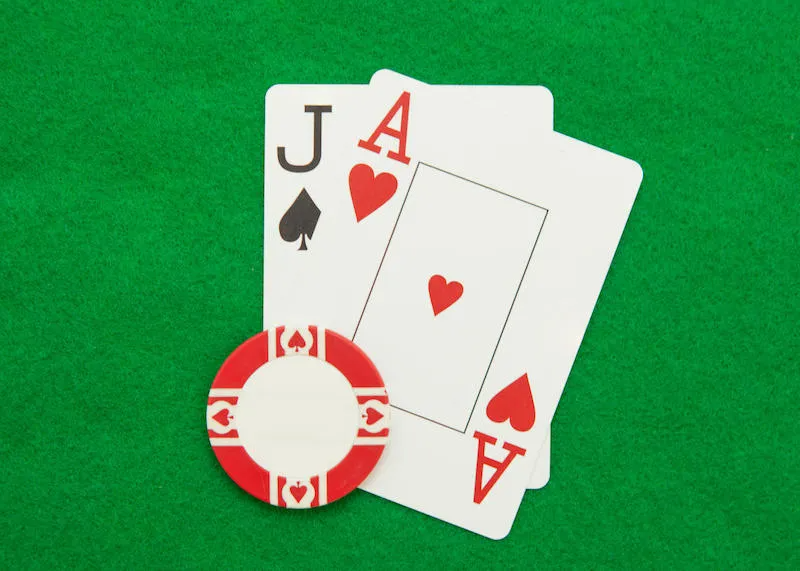 mão de blackjack