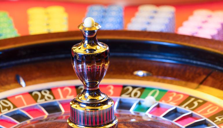 roda de roleta a girar