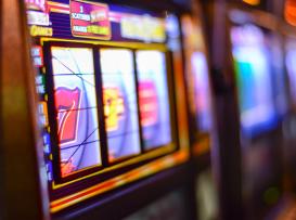 close up ecrã slot machine